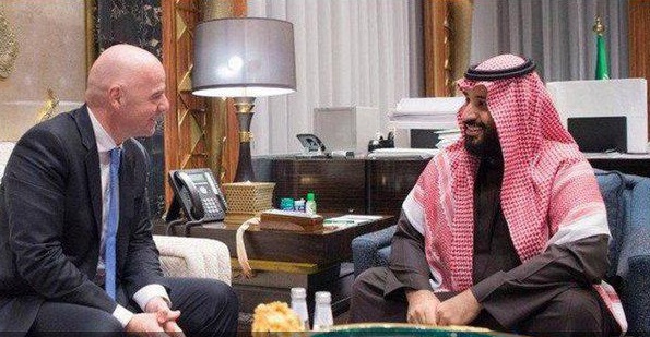  بن‌ سلمان و دیدار دروغین  با رییس فیفا   گزارش