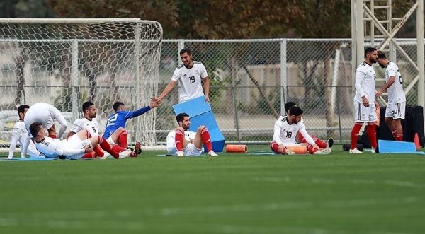  تمرین عرق‌گیری ملی‌پوشان فوتبال پیش از مصاف با بولیوی