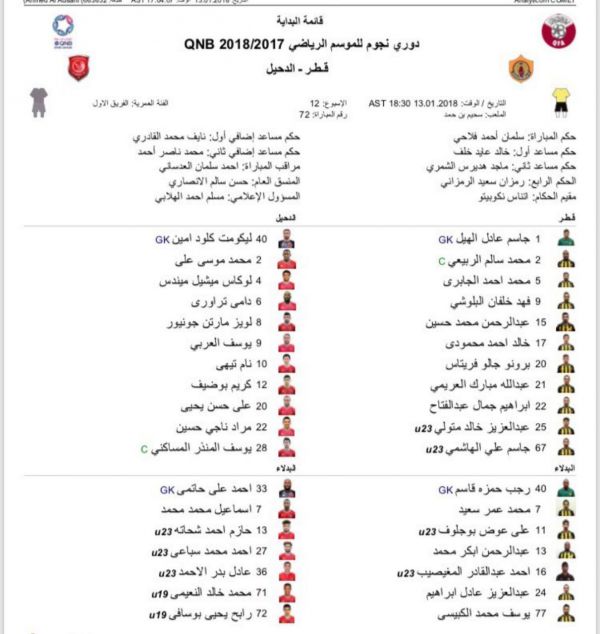  خروج طیبی از فهرست بازی القطر