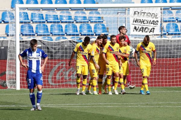  آلاوز 0-5 بارسلونا؛ رکوردهای مسی تنها دستاورد بارسا از لالیگا 2019 20