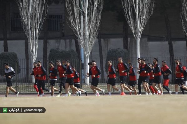  برگزار تمرین پرسپولیس در زمین نفت تهرانسر  مصدومان همچنان زیر نظر کادر پزشکی