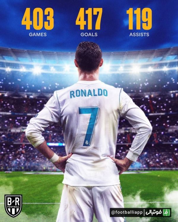  رونالدو در پیراهن شماره 7 رئال مادرید چه آماری ثبت کرد