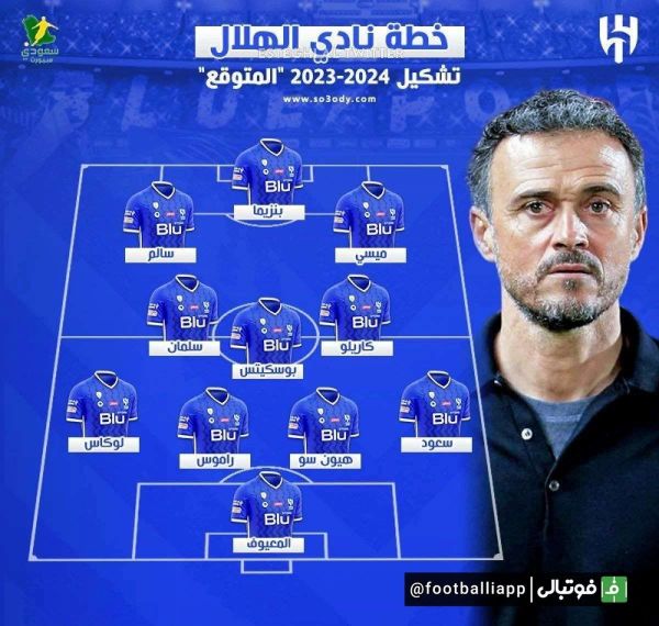  ترکیب احتمالی الهلال عربستان برای فصل بعد با حضور لیونل مسی، کریم بنزما، سرخیو بوسکتس و سرخیو راموس، به مربیگری لوئیز انریکه