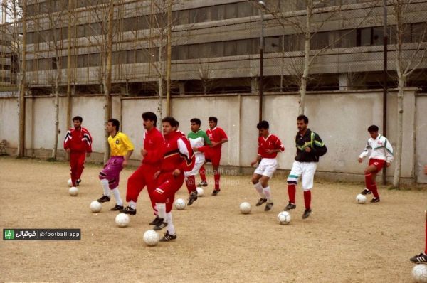  نوستالژی فوتبالی  تمرینات پرسپولیس استانکو در زمین راه آهن شهرک اکباتان در سال ۷۴