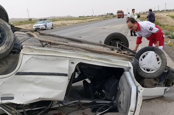 گردن مجری ورزشی در سانحه رانندگی آسیب دید