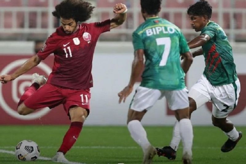پیروزی قطر مقابل بنگلادش با حضور تماشاگران!
