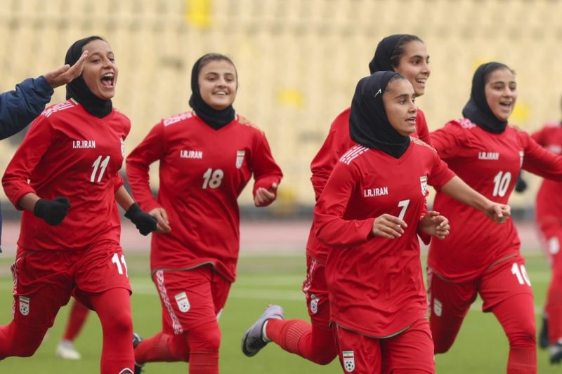 جشنواره گل تیم ملی دختران زیر ۱۸ سال ایران برابر تاجیکستان