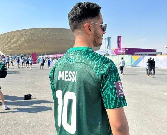 عکس؛ پیراهن لیونل مسی با طرح تیم عربستان!