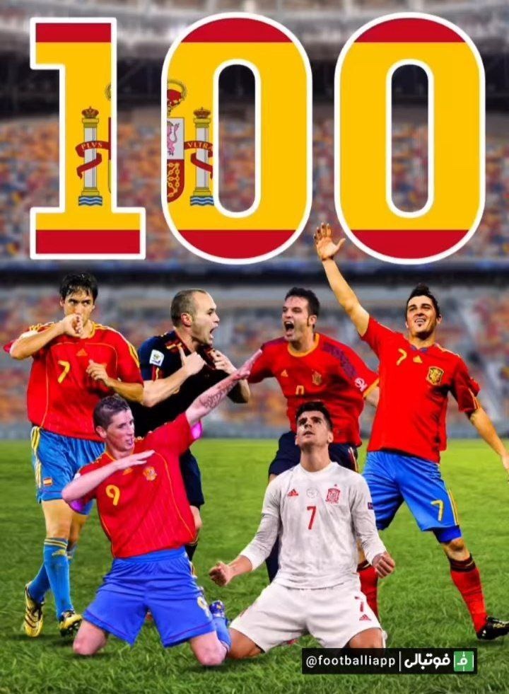 تیم‌ملی اسپانیا امشب با برتری مقابل کاستاریکا از مرز 100 گل در تاریخ حضور خود در جام های جهانی گذشت