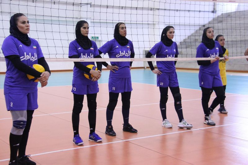 تمرین توپی تیم ملی زنان با محوریت برطرف کردن نقاط ضعف
