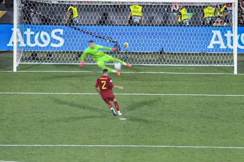 عکس؛ لحظه‌ای که کارواخال با ضربه چیپ اسپانیا را به قهرمانی رساند