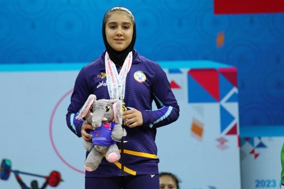 دختر ملی پوش وزنه برداری ایران نایب قهرمان آسیا شد