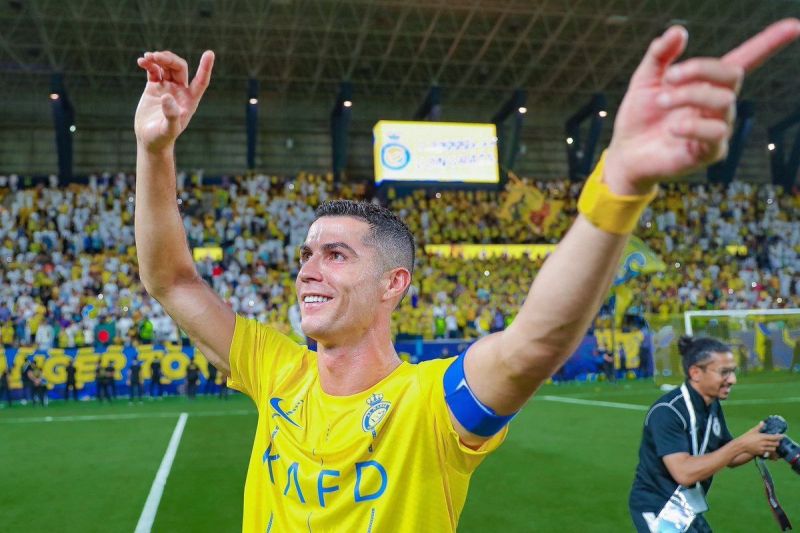 عکس؛ خوشحالی رونالدو پس از صعود به لیگ قهرمانان آسیا