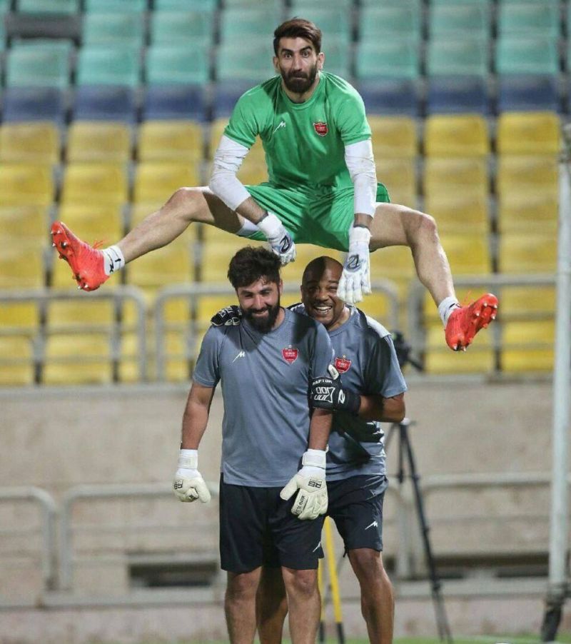 بیرانوند و تکرار حرکت معروف و جالبش عکس فوتبالی 