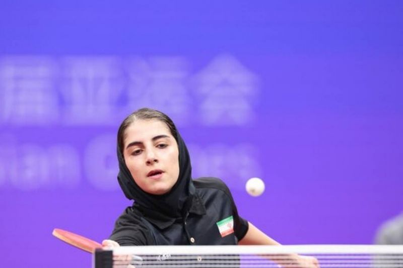 تنها دختر پینگ‌پنگ‌باز ایران در هانگژو حذف شد