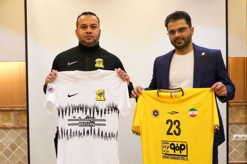 سپاهان با لباس زردرنگ مقابل الاتحاد به میدان می‌رود