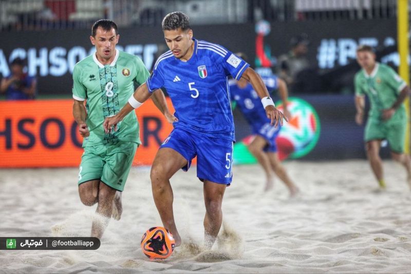 گزارش تصویری/ دیدار تیم‌های ملی ایتالیا و بلاروس (جام جهانی فوتبال ساحلی)