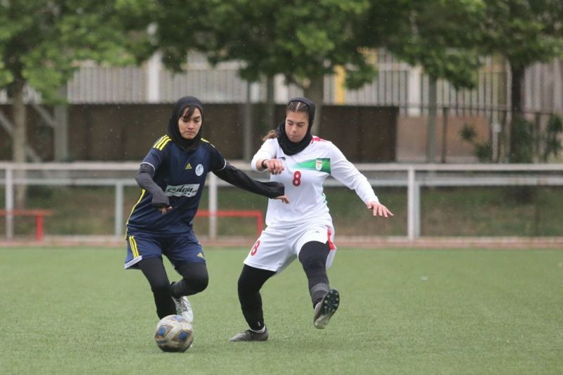 پیروزی تیم ملی فوتبال دختران زیر 15 سال برابر تیم هیات فوتبال شمیران