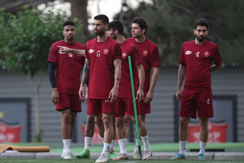 تمرین شاداب پرسپولیس در هوای بهاری