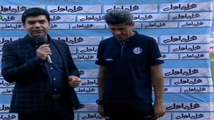 مصاحبه مربیان دو تیم مشکی پوشان و  استقلال خوزستان