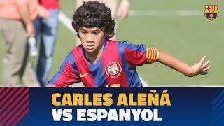 لحظات منتخب کارلس آلنیا مقابل اسپانیول/ ستاره آکادمی بارسلونا
