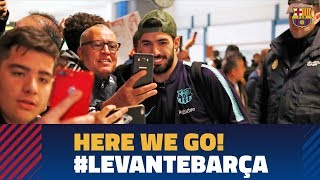 سفر بازیکنان بارسلونا به والنسیا برای بازی با لوانته