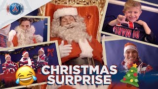 سورپرایز کودکان توسط بازیکنان پاری سن ژرمن در لباس بابانوئل!