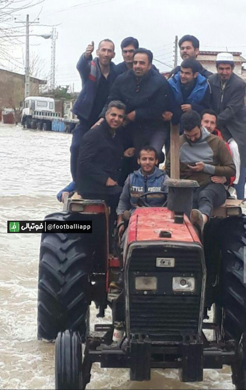 حضور عادل فردوسی پور در مناطق سیل زده