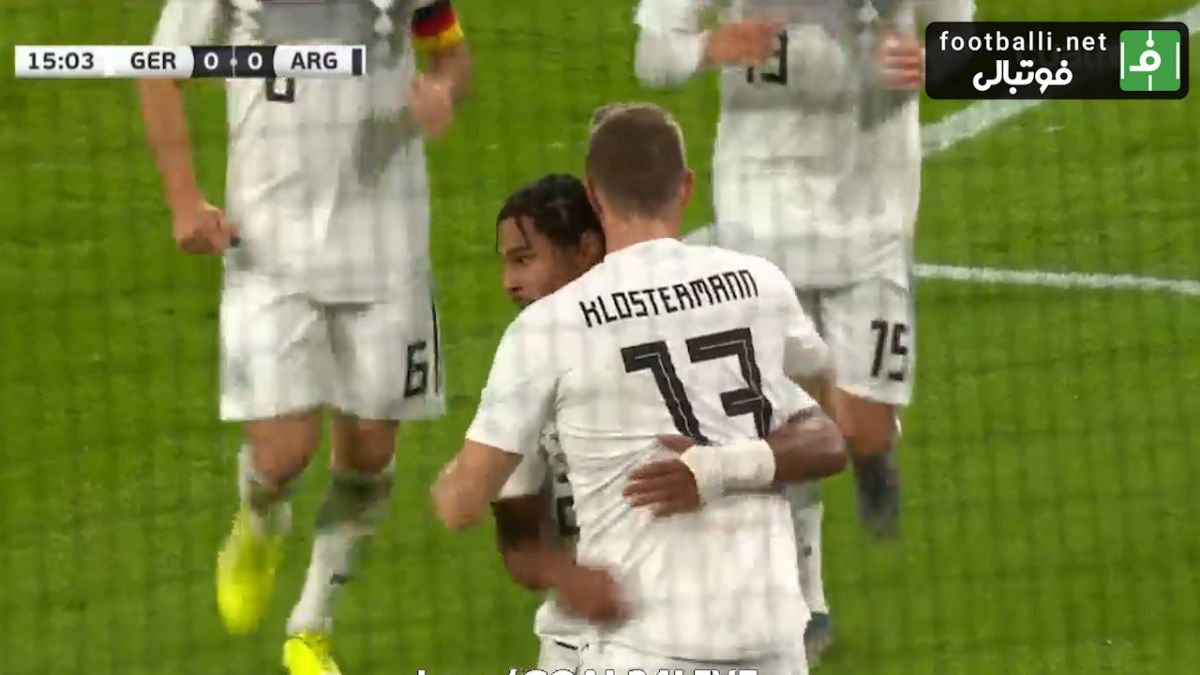 گل اول آلمان به آرژانتین (سرژ نبری)