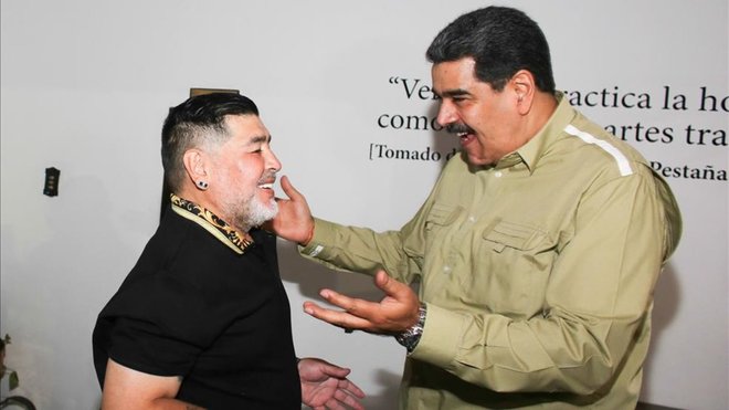سفر مارادونا به ونزوئلا برای حمایت سیاسی از مادورو