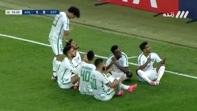 گل اول الاهلی عربستان به استقلال (المعاشر)