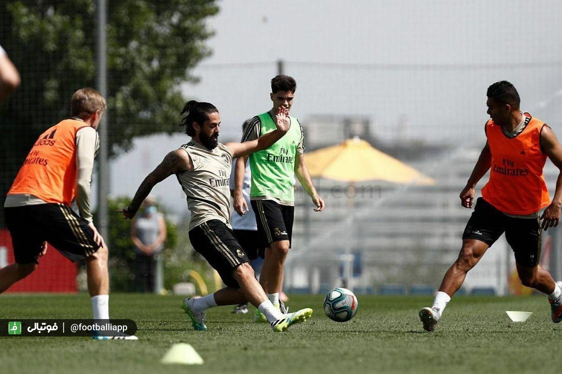 گزارش تصویری| تمرین رئال مادرید، 5 تیر 99