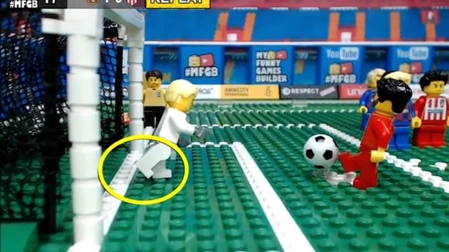 شبیه سازی بازی بارسلونا 2-2 اتلتیکو مادرید با عروسک لگو
