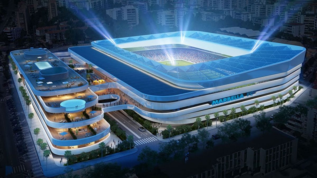 استادیوم زیبای در حال ساخت تیم ماربیا اسپانیا