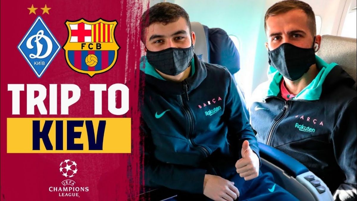 سفر بازیکنان بارسلونا به کیف برای تقابل با دیناموکیف