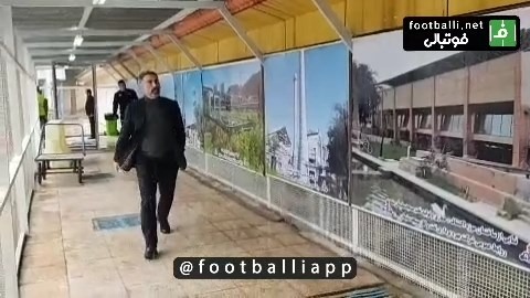 ورود بازیکنان و کادرفنی استقلال به ورزشگاه شهید بهنام محمدی برای دیدار مقابل نفت مسجدسلیمان