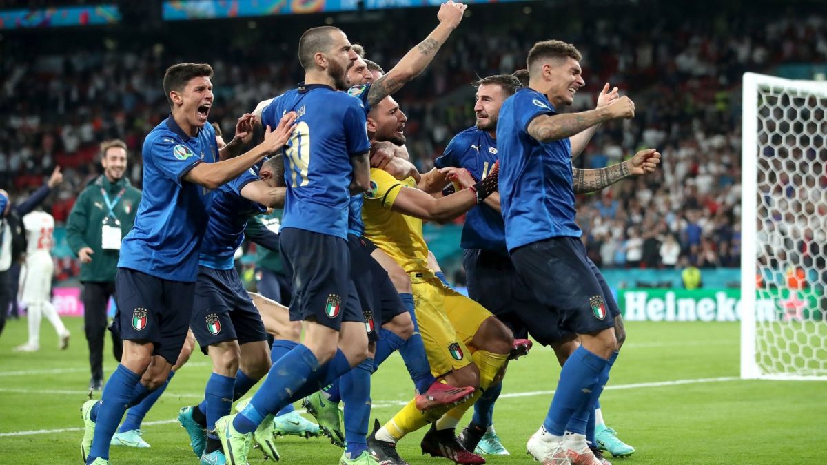 ضربات پنالتی بازی ایتالیا 3-2 انگلیس