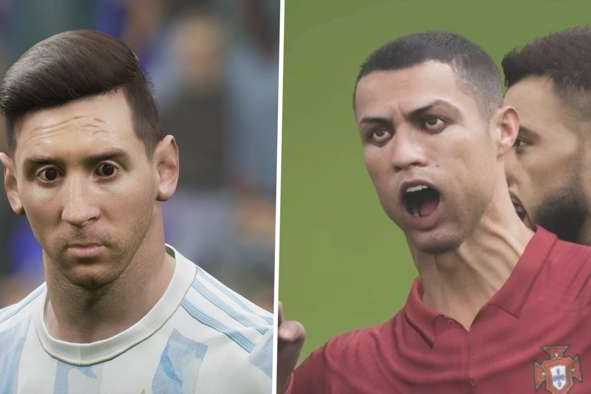بدترین بازی ویدیویی تاریخ؟/ چهره‌های ترسناک مسی و رونالدو در eFootball
