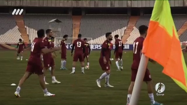 فوتبال برتر/ تمرین تیم ملی ایران برای تقابل با کره جنوبی