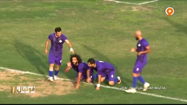 ورژن ایرانی شادی پس از گل گومیس مهاجم الهلال در لیگ یک
