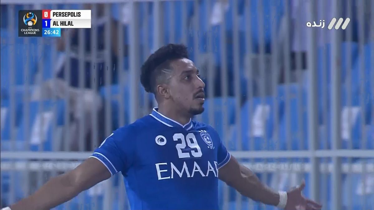 گل اول الهلال به پرسپولیس (شوت زیبای سالم الدوساری)