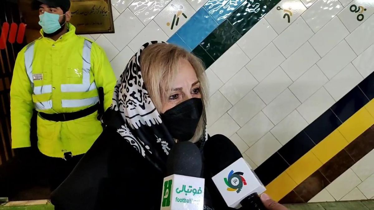 صحبت های همسر مرحوم حجازی بعد از حضور در ورزشگاه آزادی برای تماشای بازی ایران - عراق