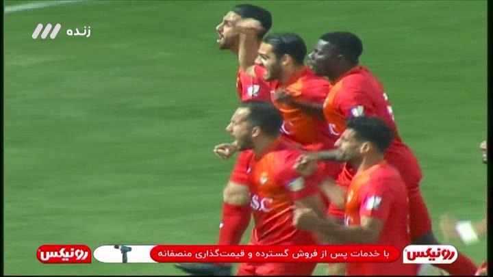 گل اول فولاد به پرسپولیس (کولیبالی)