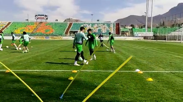 اختصاصی/ لحظاتی از تمرین امروز تیم فوتبال ذوب‌آهن در ورزشگاه فولادشهر