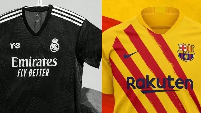 پیراهن‌های عجیب رئال مادرید و بارسلونا برای ال‌کلاسیکو