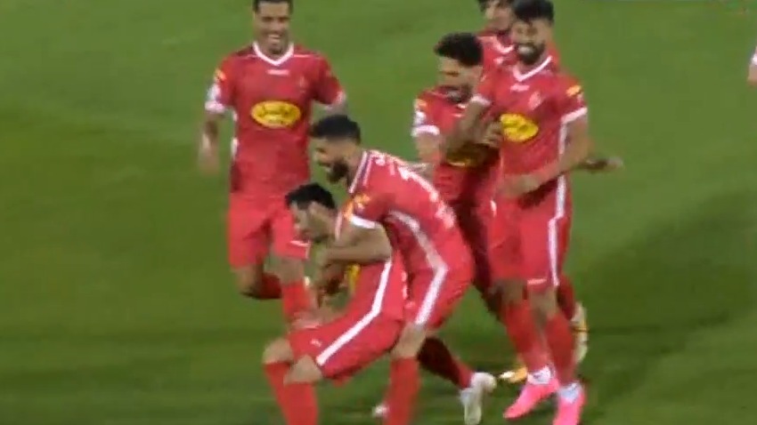 گل اول پرسپولیس به آلومینیوم اراک (پهلوان)