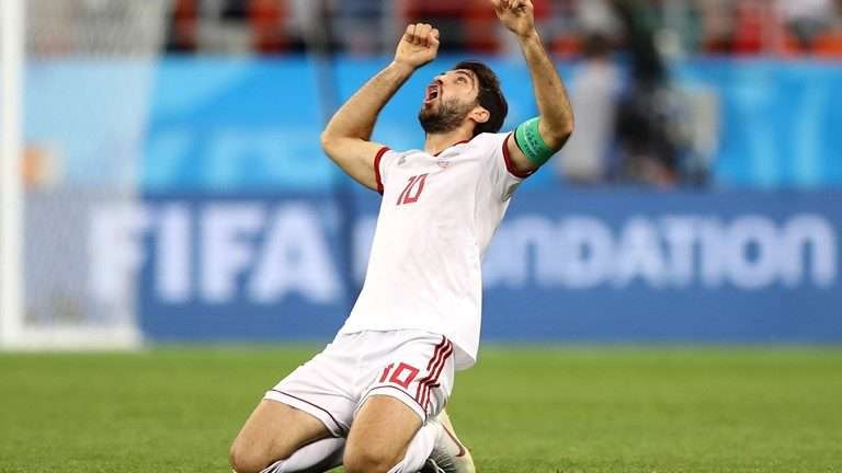 گل ایران به پرتغال توسط کریم انصاری فرد (مرحله گروهی جام جهانی 2018)