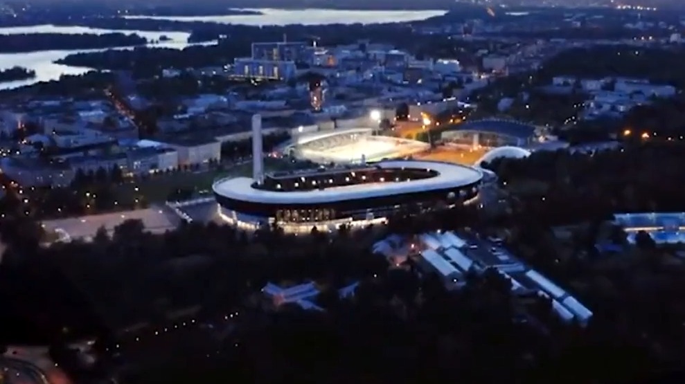 ورزشگاه المپیک هلسینکی آماده برای تقابل رئال مادرید و فرانکفورت در سوپرکاپ اروپا