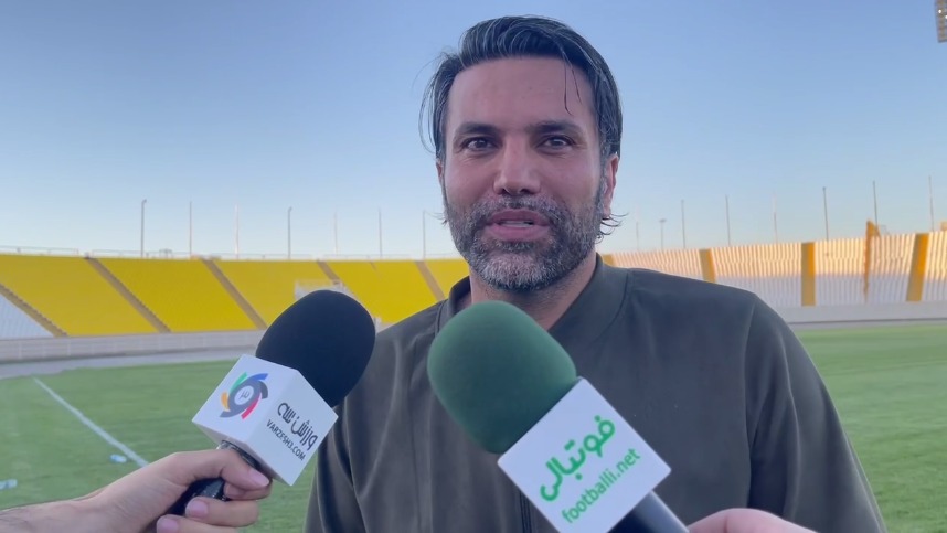 اختصاصی/ صحبتهای علیرضا نیکبخت واحدی با خبرنگاران در حاشیه مسابقه ستاره‌های فوتبال و رسانه