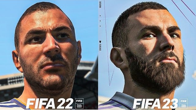 مقایسه چهره بازیکنان در FIFA22 و FIFA23